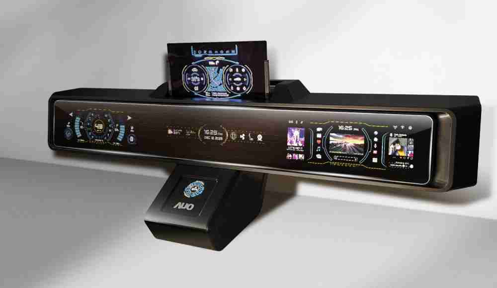 赏金国际Micro LED沉浸式车舱显示方案结合 可卷式、、、可伸缩的Micro LED应用并可呈现不同的质感纹路，，，展现人性化设计